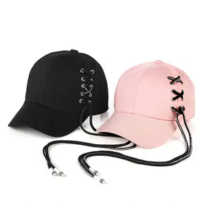 2024 new travel travel 6 panel side fried dough twists rope knitting men and women summer baseball cap hip-hop