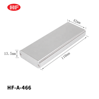 Kotak Amplifier Logam, Casing Elektronik Ekstrusi, Kotak Aluminium
