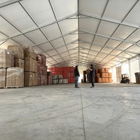 Tente de stockage industrielle de type fermé, anti-poussière, pour extérieur