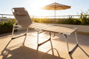 Lit pliant en aluminium au design moderne avec matelas épais et confortable pour adultes, idéal pour le camping en plein air, les parcs et les hôtels - Product Image 2