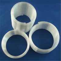 Tube de bobine de verre de quartz spirale clair personnalisé