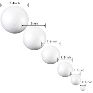 Boules en polystyrène scintillantes décorées pour Noël, artisanat coloré, mini et extra grandes boules en polystyrène, 3CM/12PCS - Product Image 1