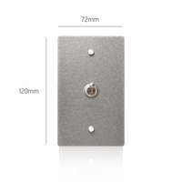 Interrupteur mural électrique personnalisé 110V, 1 gang, en acier inoxydable, norme américaine, 2 voies, avec variateur CE pour hôtel