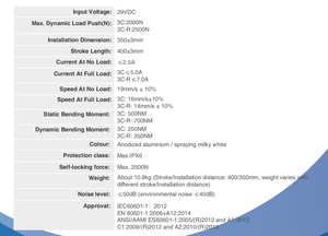जियांग 29 वी टेलीस्कोपिक 3 चरण विद्युत समायोज्य उठाने योग्य उठाने वाले स्तंभ - Product Image 5