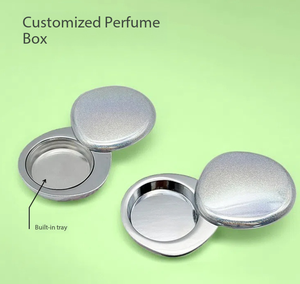 Scatola Personalizzata in Latta per Cosmetici e Profumi, con Chiusura Magnetica, Marcatura Laser, Portatile, con Coperchio Scorrevole, per Blush e <span class=keywords><strong>Aromaterapia</strong></span> - Product Image 5