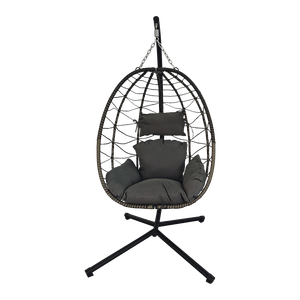 Outdoor All Weather Cheap <strong>UK</strong> Camping <strong>Garden</strong> Furniture Rattan Outdoor Patio Balcony <strong>Egg</strong> Shape Hanging Swing <strong>Chair</strong> - Product Image 6