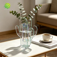 Vase en plastique transparent acrylique pour décoration simple, arrangement floral hydroponique, vase de table en acrylique pour salon et salle à manger