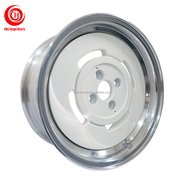 New Custom Size Three-piece Forged Aluminum 6061-T6 Wheels 15 Inch 4x98 Rim for Fiat 500c
