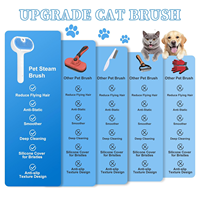 Brosse de toilettage pour chien à brume fraîche, démêlante et antistatique, en matériau écologique de qualité supérieure, pour une utilisation quotidienne sûre des animaux de compagnie