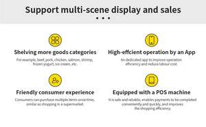 Haha, торговый автомат, местный запас, кофейный сок, протеиновый коктейль, замороженный, ай, умный полностью автоматический торговый автомат с SDK и вилкой США 550F - Product Image 5