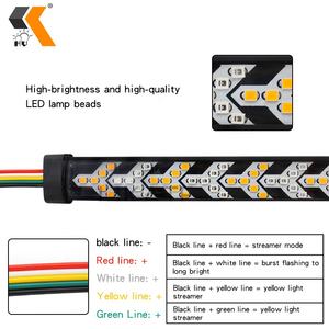 SAINT Offre Spéciale Universel Ip67 Fishbone Piste Porte Bar Frein N ° Lumière Ramassage Bande Clignotants Remorque <span class=keywords><strong>Led</strong></span> Voiture Feux arrière - Product Image 2