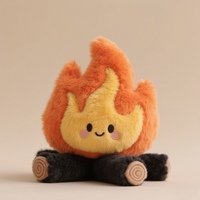 Personnalisé mignon feu de camp en peluche forme de flamme poupée en peluche doux oreiller soutien émotionnel feu de camp en peluche en gros