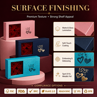 Boîte cadeau personnalisée en papier rigide enduit avec couvercle à fenêtre en forme de rose pour la Saint-Valentin, un anniversaire de mariage, l'emballage de bijoux en argent