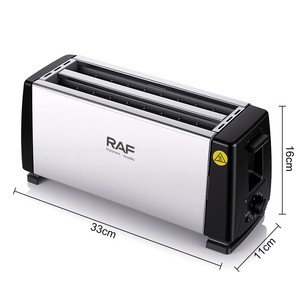 <span class=keywords><strong>Grille</strong></span>-<span class=keywords><strong>pain</strong></span> RAF 1300W à quatre tranches <span class=keywords><strong>en</strong></span> acier inoxydable avec chauffage double face et support efficace pour le petit-déjeuner quotidien - Product Image 5