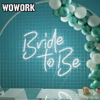 2022 WOWORK fushun "ly bride decorazioni per feste matrimonme light up letters bride to be insegna al neon per eventi forniture decor