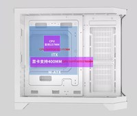 SNOWMAN Customized White Mid Tower Awesome Design Tempered Glass Gaming Computer Case for PC Gamers