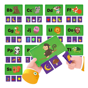 Carte Didattiche per l'Apprendimento dei Suoni Iniziali, Abbinamento Alfabeto e Animali, Gioco Educativo per Bambini in Età Prescolare - Product Image 1