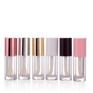 Oferta Especial MLM: Tubo de Brillo Labial de Plástico de 6ml con Aplicador de Brocha, Envase para Aceite Labial, Empaque Cosmético de Marca Privada, Personalizable OEM - Product Image 1