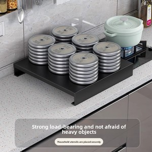 Griglia da <span class=keywords><strong>cucina</strong></span> tipo in piedi coperchio del fornello a Gas con staffa a induzione in metallo pentola Rack organizzatore di stoccaggio per stoviglie - Product Image 2