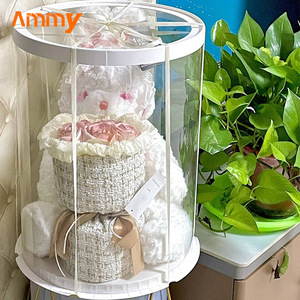 AM-GPA27 ammy bán buôn PVC trong suốt lớn hình tròn hộp giấy bảo quản Rose Flower & tươi Rose Hot Hộp quà tặng - Product Image 3