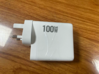 Chargeur mural rapide pour téléphone 100W GaN 4 ports PD QC3.0, adaptateur avec prise amovible, logo personnalisé pour téléphone portable