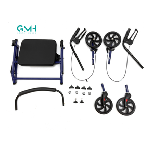 Anziani Rollator Walker <span class=keywords><strong>con</strong></span> <span class=keywords><strong>freno</strong></span> <span class=keywords><strong>a</strong></span> <span class=keywords><strong>mano</strong></span> spinta ausili per la deambulazione per disabili - Product Image 6