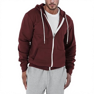 Sudadera con Capucha Personalizada con Logotipo OEM para Hombre, Estilo Urbano, Invierno, Cierre de Cremallera, 100% Algodón, 340 GSM, Forro Polar, Suave, Cálida, Corte Ajustado, Tejida - Product Image 2