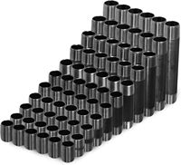 NPT BS 1/2 Inch 1.5mm Tebal Panjang 15cm Pipa Baja Galvanis Nipple Pipa Besi Cor Lunak Hitam untuk GAS