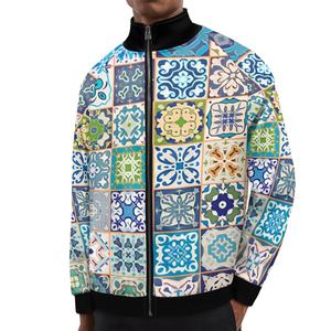 Sudaderas con capucha únicas de lujo Chaquetas Abrigo Rojo <span class=keywords><strong>Marruecos</strong></span> Diseño personalizado Invierno Stand Collar Raglan Cremallera <span class=keywords><strong>Sudadera</strong></span> Chaqueta a granel - Product Image 1