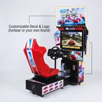 Simulateur de course automobile commercial pour enfants, jeu d'arcade de conduite pour aire de jeux intérieure