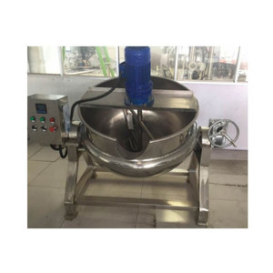 High Quality 100L-1000L <b>Jam</b> Chili Sauce Cooking Jacketed Kettle With Mixer - Product Image 1
