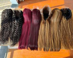 Parrucche Bionde 613 HD Full Lace in Capelli Umani Vergini Grezzi, Parrucca Frontale in Pizzo per Donne Nere, Parrucca Peruviana 360 con <span class=keywords><strong>Chiusura</strong></span> Frontale in Pizzo Senza Colla - Product Image 6