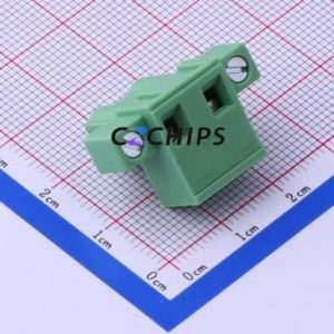 KF2EDGKM-7.62-2P Plug-in Terminal Block P=7.62mm Connector Plug Screw Fixing 1x2P 7.62mm - Product Image 2