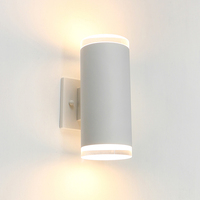 Diffuseur acrylique transparent blanc cylindrique, décoration extérieure, applique murale LED, applique murale extérieure, applique murale LED à montage mural
