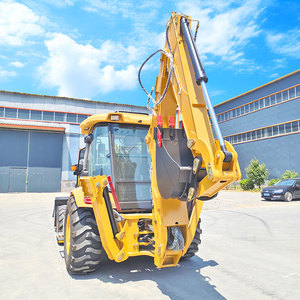 Miễn phí vận chuyển trang trại backhoe loader CE EPA 4x4 Mini kết thúc trước máy kéo loader bánh xe máy xúc backhoe loader - Product Image 2