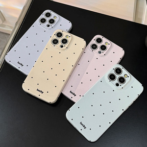 Funda de teléfono Ins Dots Style Fashion Women Girl <span class=keywords><strong>para</strong></span> <span class=keywords><strong>iPhone</strong></span> 16 15 14 13 12 11 Protector de cuatro esquinas a prueba de golpes - Product Image 2