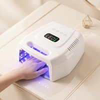 Lampe à ongles professionnelle rechargeable à séchage rapide pour salon, lampe de polymérisation de gel en métal robuste