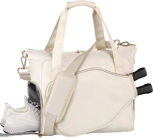 Quilied शैली पिकअप टेनिस बैग पैक दैनिक आउटडोर खेल कस्टम नायलॉन पैडल पिकअप पिकअप बैग - Product Image 1