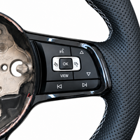 Volant en cuir Volkswagen pour Golf MK6 MK7 MK7.5 GTI GTD GTE R Polo Passat Tiguan Scirocco Volant personnalisé