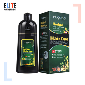 Champú Natural a Base de Hierbas para Teñir el Cabello de Negro de Forma Semipermanente para Cabello Blanco - Product Image 2