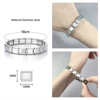 Pulsera Elástica de Acero Inoxidable Chapada en Oro con Diseño Geométrico y Ajustable, Ideal para Hombres y Mujeres - ¡Venta Caliente!