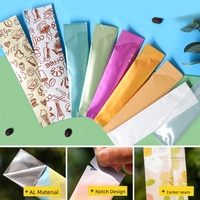 Scellage à chaud de feuille d'aluminium en plastique miel bâton Pack thé café lait en poudre petits paquets Sachet pochettes d'emballage