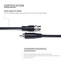 Haute Qualité BNC Mâle à RCA Mâle Caméra De Sécurité Coaxial Composite Connecteur Jack Convertisseur Adaptateur Audio Jumper Câble Noir 1M