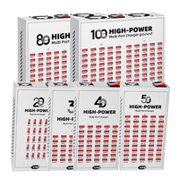Estación de Carga USB para Teléfono de 20/30/40/50/80/100 Puertos, 200W 400W, Adaptador de Corriente, Cargador Rápido para Teléfono 17 16 15 14 Pro Max