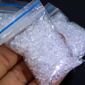 Fabricante de gemas precio al por mayor 1 quilate moissanita cortada en Pera a granel vvs1 Cuerpo a Cuerpo 1mm moissanita