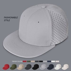 6 Bảng điều khiển biểu tượng tùy chỉnh gorras phẳng vành cổ điển nước bằng chứng hiệu suất hat laser cắt lỗ mũ thể thao thêu Snapback cap - Product Image 2