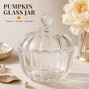 Barattolo di Vetro a Forma di Zucca per Caramelle, Contenitore per Alimenti, Decorazione Halloween, Stile Vintage per Casa e Cucina, Regalo, Vendita all'Ingrosso - Product Image 3