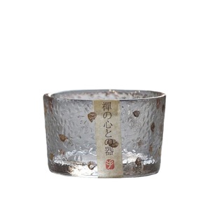 Mini taza de té de cristal grueso, estilo Zen japonés, pequeño accesorio de cristal para juego de té con puntos dorados, forma cilíndrica, sin tapa - Product Image 5