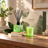 AIKUN – Échantillon d'un jour, conception personnalisée, emballage sur mesure, marque privée, diffuseur de parfum sans flamme, écologique, en rotin naturel