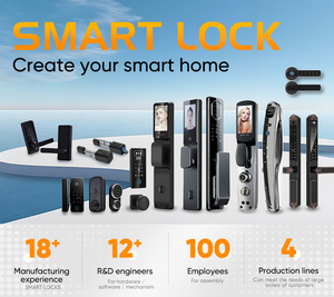 3D Facial Recognition Intelligent Door Lock with Camera <strong>Supports</strong> <strong>Multiple</strong> Unlocking Methods WiFi Network for Wood Door - Product Image 5